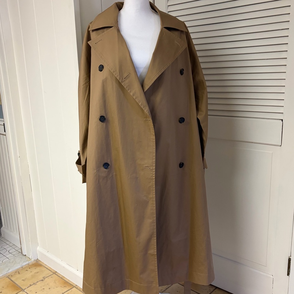 EVERLANE THE COTTON LONG TRENCH COAT - Picture 7 of 8